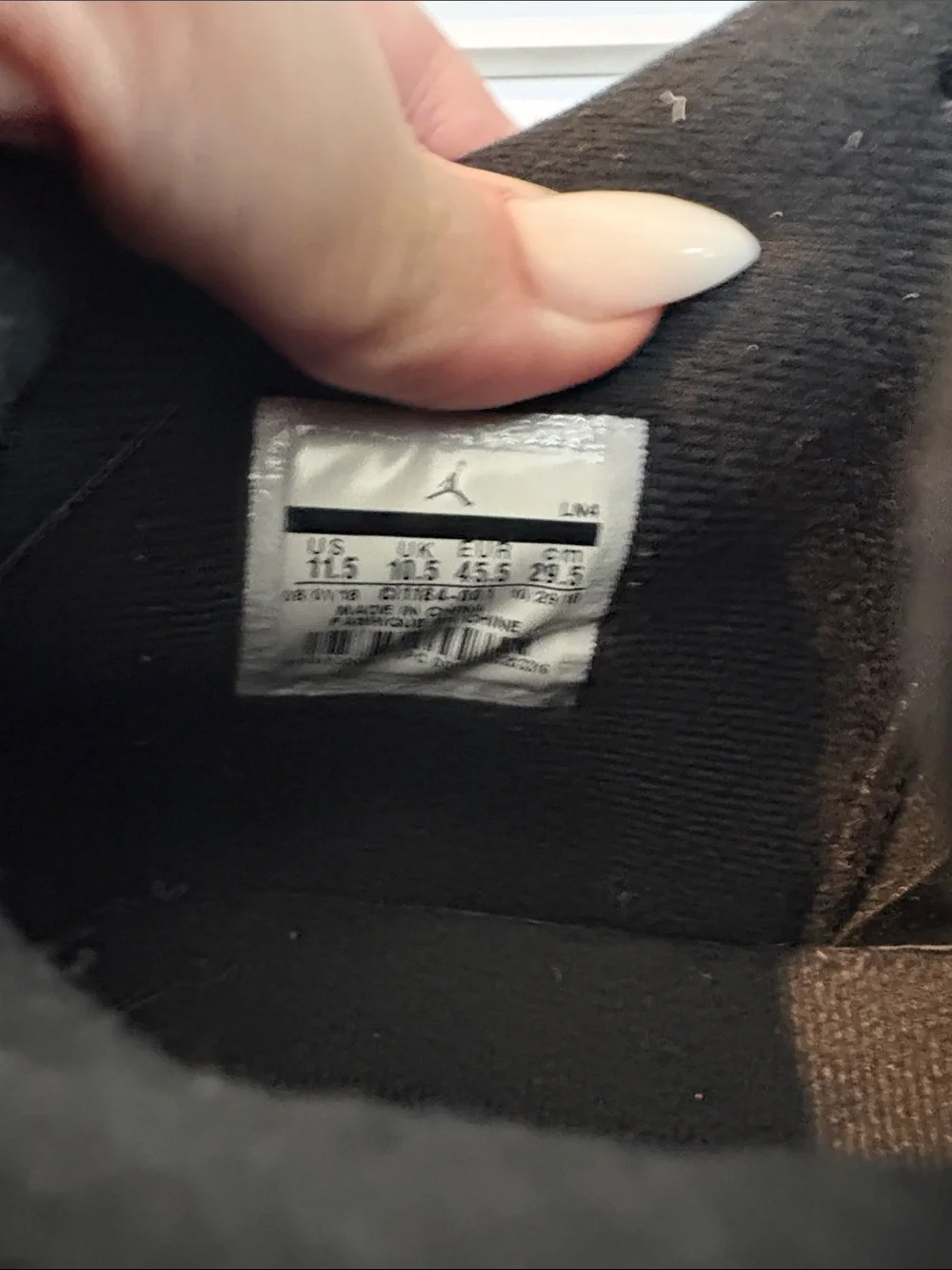 Air Jordan 4 Retro Black Laser Tattoo Men’s 11.5 Sneakers